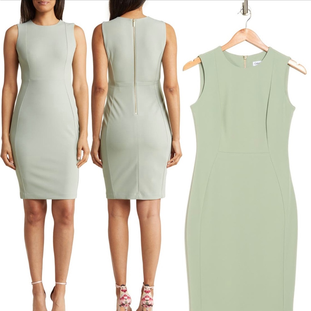 NWT Calvin Klein plum sheath dress